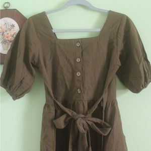 Women’s xs dress Little Cottonwood dress linen dress cottage core